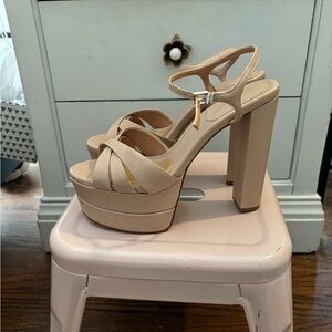 Schutz x Bala Keefa High Nappa Leather Sandal